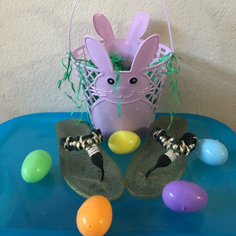 Soft Spots Jelly’s Flip Flops with beads